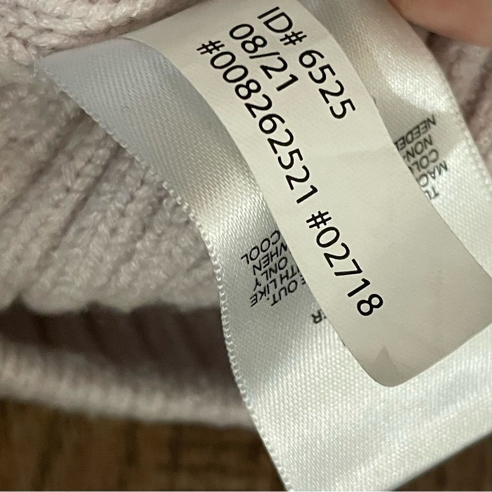 Express Asymmetrical Open Stitch Cutout Back Sleeveless Sweater Orchid Hush L - Picture 8 of 10